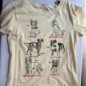 NWT J. Crew Factory Women's "Dog Grid" Collector’s T Shirt Size S